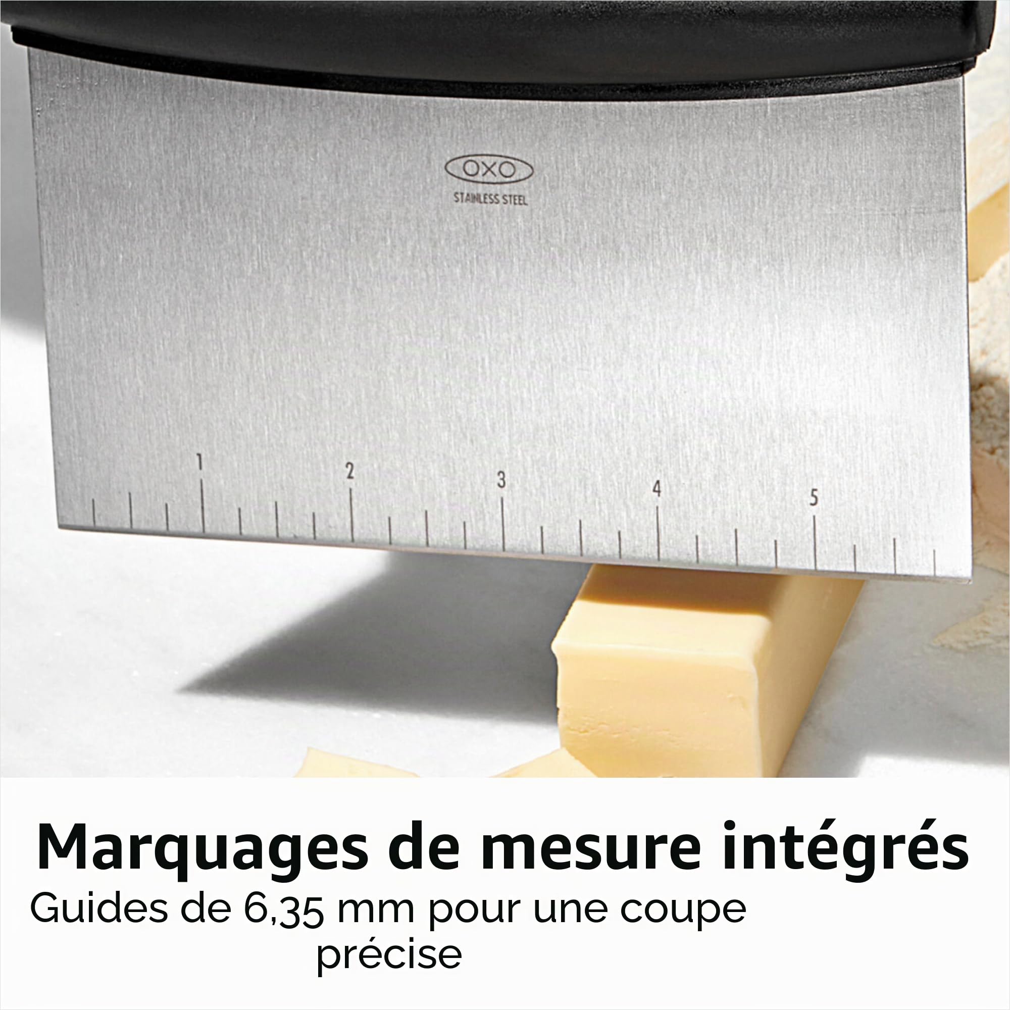 OXO Good Grips Grattoir multifonction en acier inoxydable