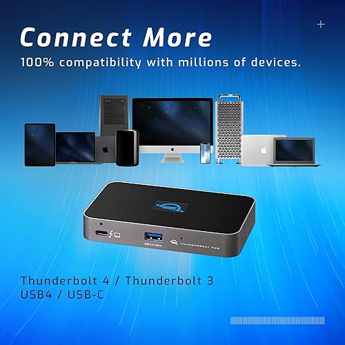 Miniatura 4 de OWC Hub Thunderbolt de 5 puertos - Carga de 60 W, Thunderbolt 4, USB 3.2, compatible con Mac y PC