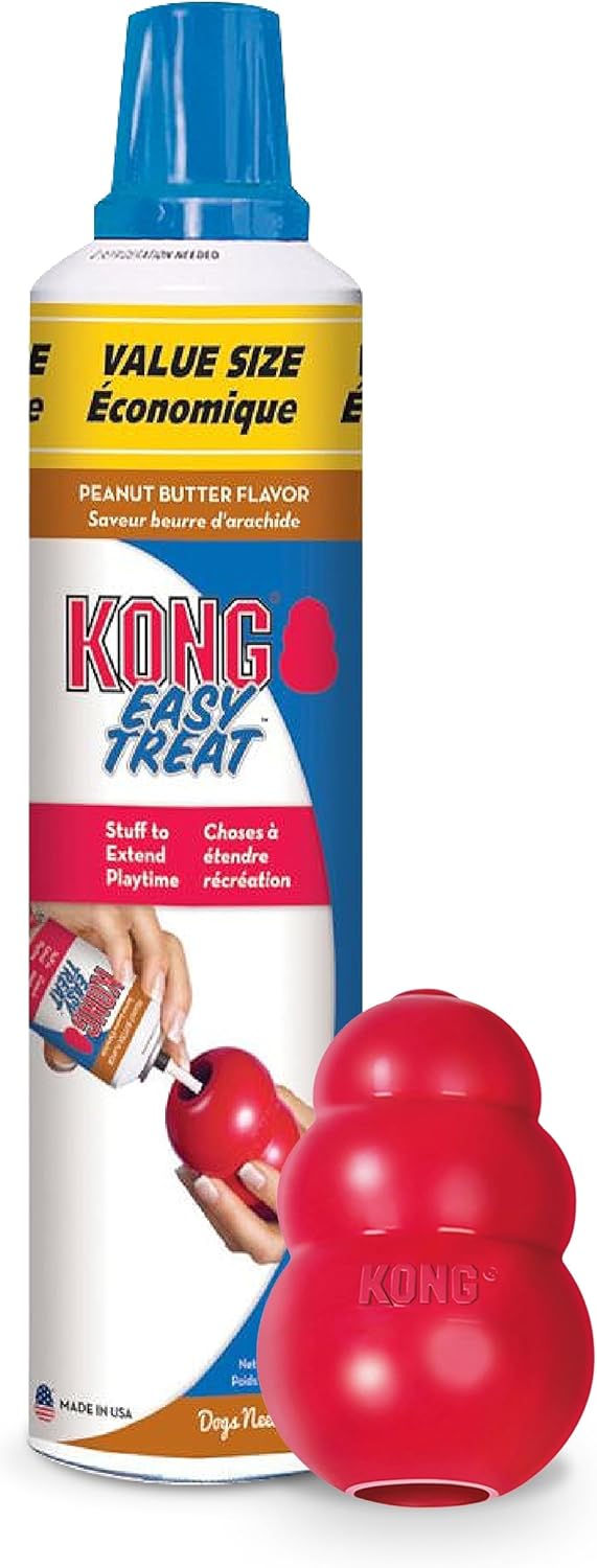 KONG Classic Stuffable Dog Toy Easy Treat Peanut Butter