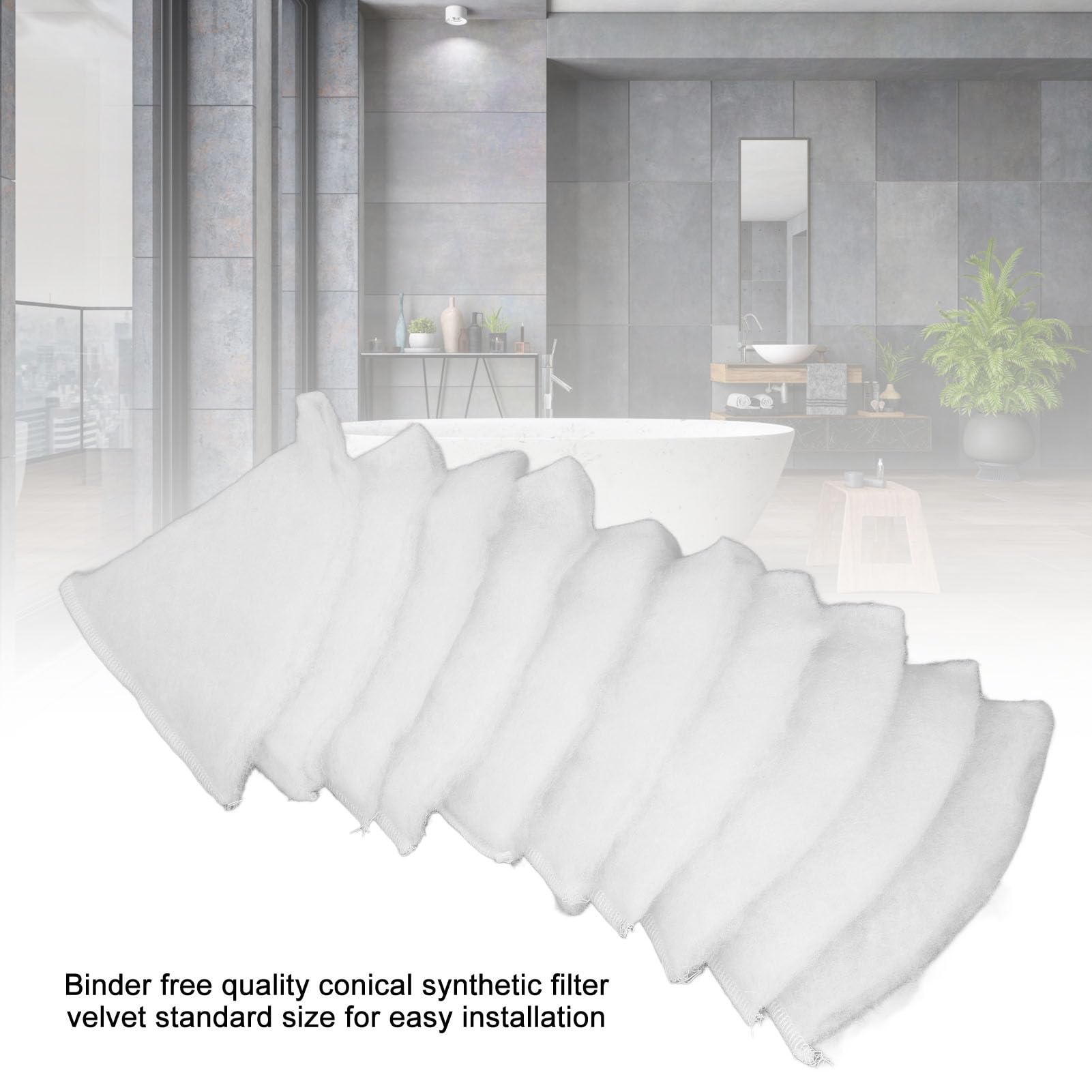 Topyond 10 PCS Conical Exhaust Valve Filter Replacement Air Vent Filter Ventilation System Improve Air Quality Filter for Ventilation System Maintenance