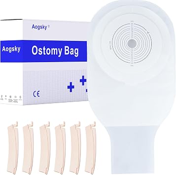 33 Pcs One Piece Ottomy Bags for Ileotomy Care Supplies, Cut to Fit 15-60mm Storma Supplies