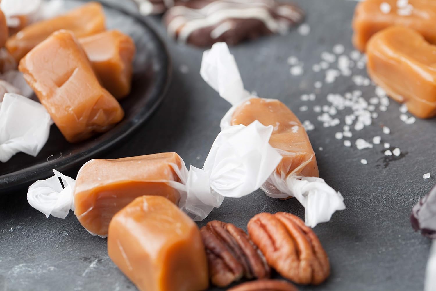 Tara's All Natural Handcrafted Gourmet Caramel: Small Batch, Kettle Cooked, Creamy & Individually Wrapped - Sugar Free, 11.5 Oz