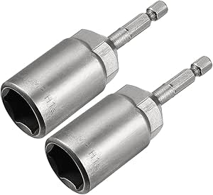 Sourcingmap 1/4" Quick-Change Hex Shank 13mm Nut Setter Driver Drill Bit, 100mm Length, Metric No-Magnetic