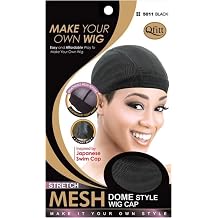 Mesh Dome Style Wig Cap by Qfitt 5011 Black