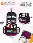 VENTURE 4TH Hanging Travel Toiletry Bag for Women & Men - Travel Organizer with Expandable Compartments & Removable Clear Pouch for Toiletries