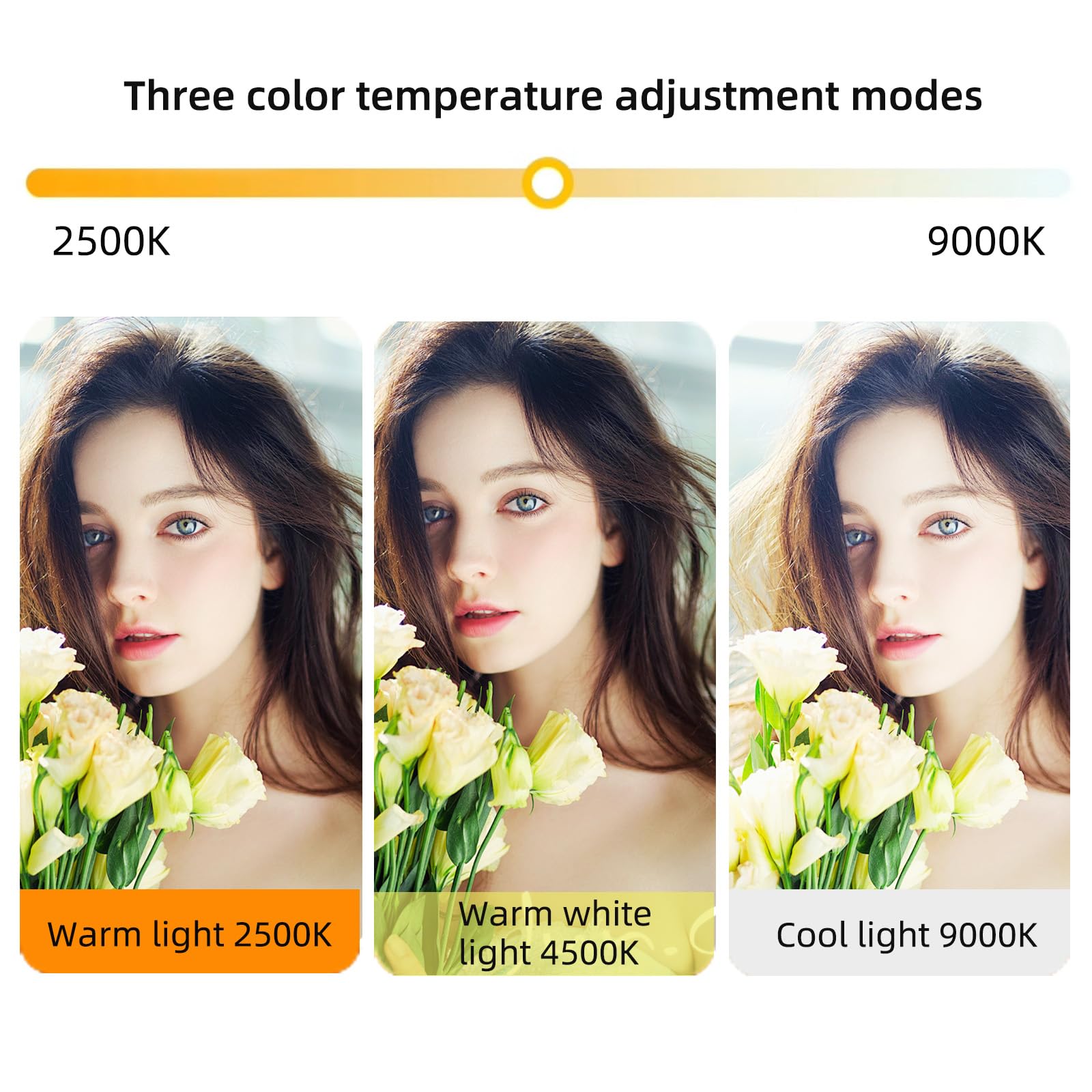 192 LED luce del telefono con ventosa in silicone 3000 mAh ricaricabile clip video luce regolabile 3 modalità di luce luce selfie per telefono per selfie, videoconferenza, TikTok, Vlog