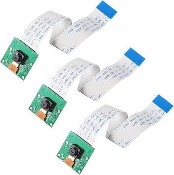 3PCS 5MP Mini Camera Video Module 1080P Sensor OV5647 Camera Video Module for Raspberry Pi Model A/B/B plus/Pi 2 and Pi 3 Mode 3B+/Pi 4