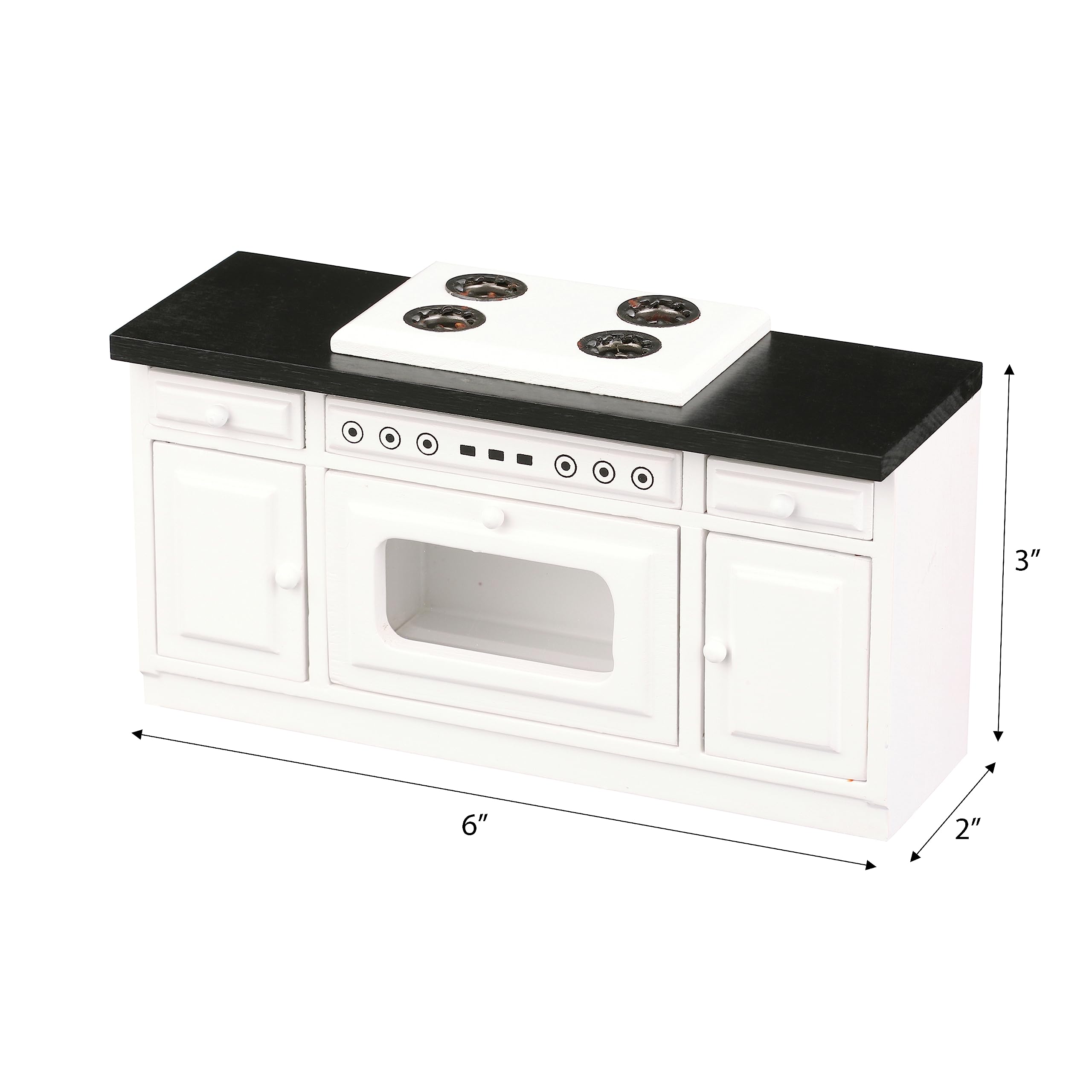 Amazon.com: Wooden Dollhouse Kitchen Stove, Mini White Oven with