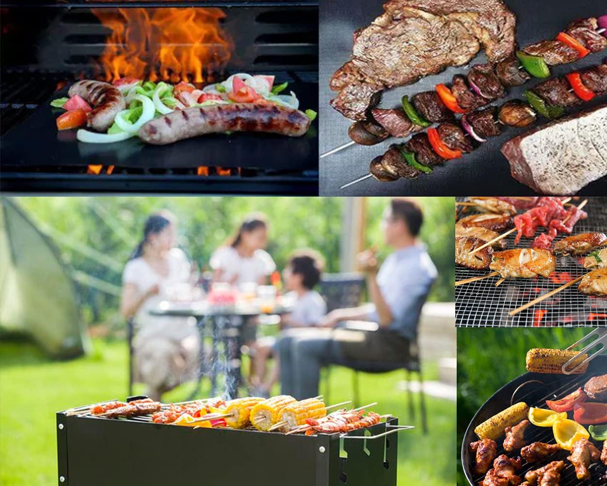 304 Stainless Steel Multifunctional Food Clip Barbecue Charcoal Clip Barbecue Clip Bread Clip Extended Fire Tongs Barbecue Accessories 1 Piece 12inches : Patio, Lawn & Garden