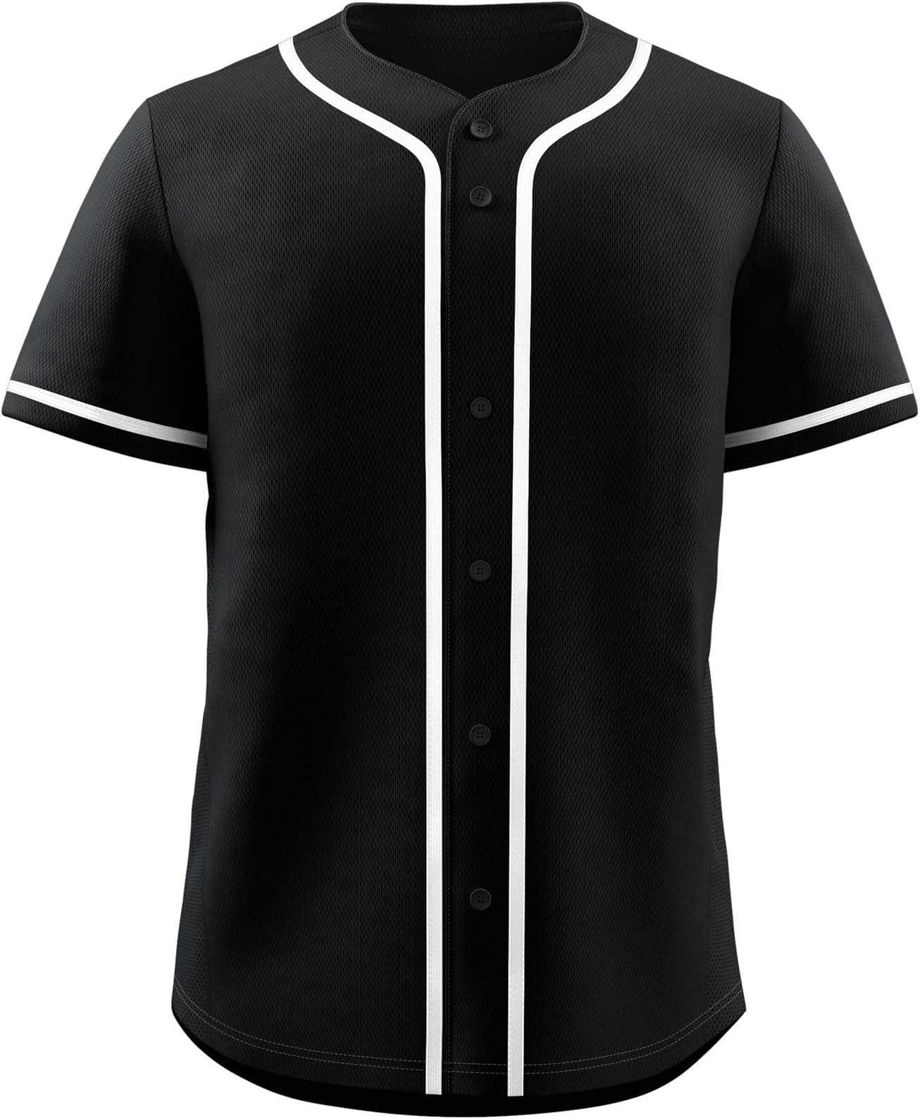 KXKBlank Baseball Jersey for Men Casual Button Down Shirts Short Sleeve Active Team Sports Uniform