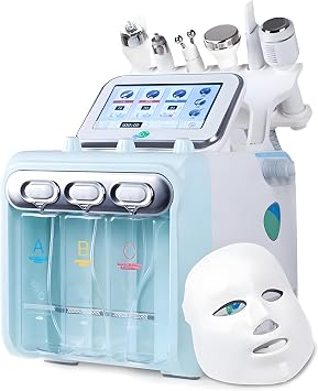 7 in 1 Facial Care Machine - Multifunctional Face Device with Vacuum Jet, Hydration Exfoliation and Deep Pore Cleaning for Home and Beauty Salon Use