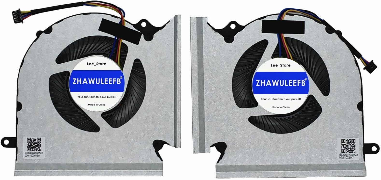 ZHAWULEEFB Replacement New CPU+GPU Cooling Fan for MSI GE66 GP66 GL66 PABD08008SH N453 N440 PABD08008SH N454 N441 DC5V 1.0A