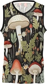 Parrots on Palm Leaves and Flowers Athletic Tank Top Men, Basketball Jersey, Basketball Training Jersey, XS-3XL