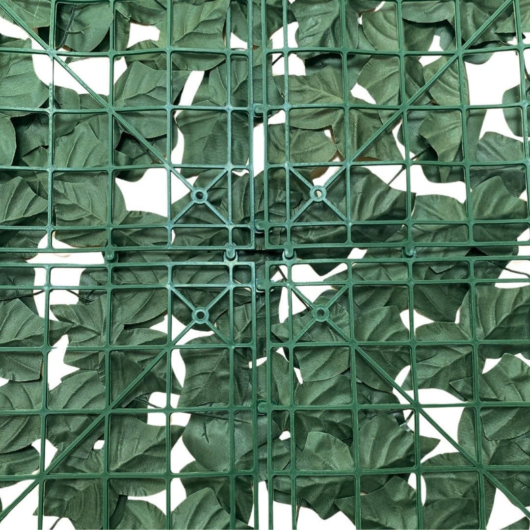 CATRAL Nortene Seto Artificial Squarehedra para Valla y Jardín PVC 1.5x3m | Diseño Natural Y Decorativo | Seto Artificial Con Hojas De Hiedra De En Dos Tonos De, Ocultación Y Decoración En Jardín