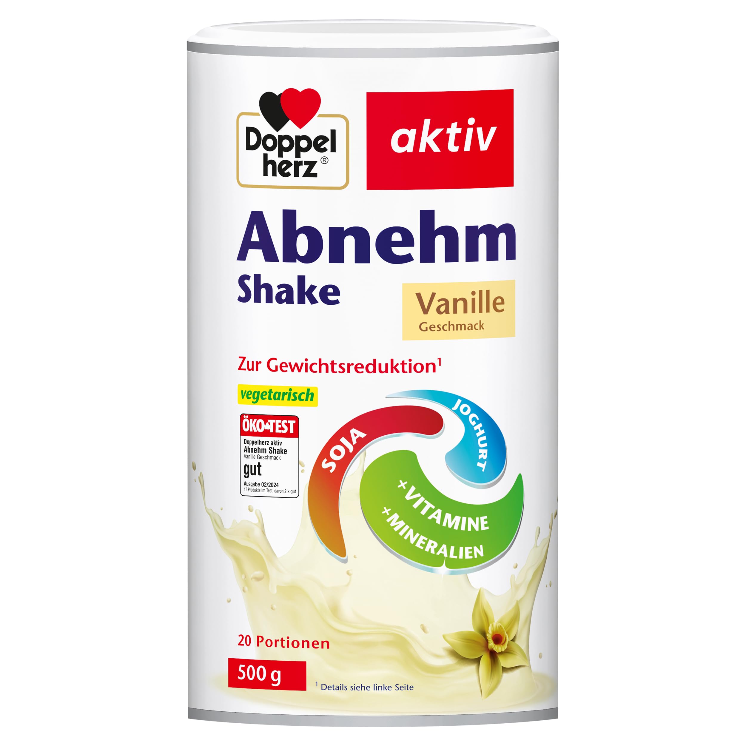 Doppelherz Abnehm Shake – Mahlzeitersatz mit Vanille-Geschmack