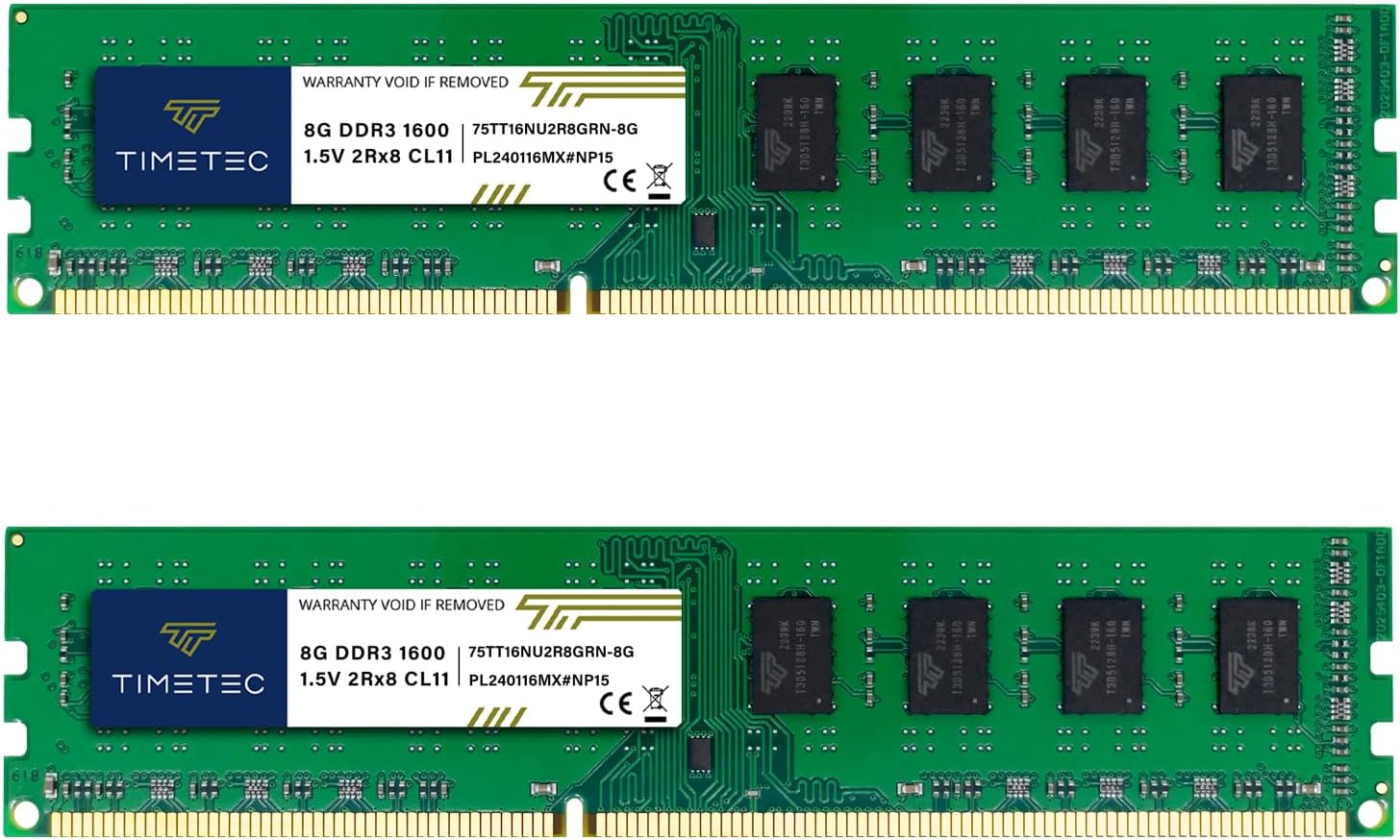 Lot De Barrettes RAM DDR3 1600MHz PC3-12800U - 32Go, 16Go, 8Go, 4Go - Pour PC De Bureau