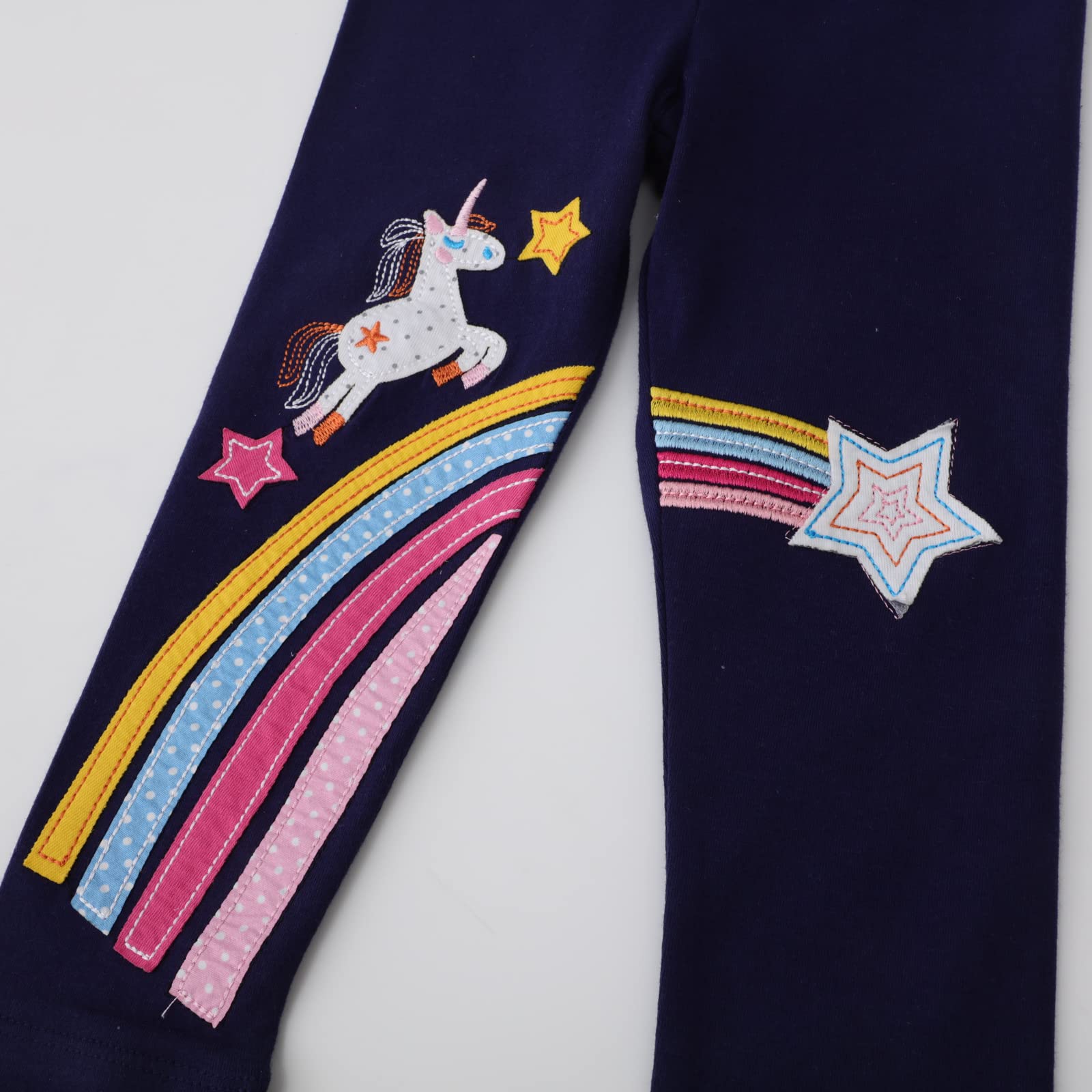 EmaoFun Leggins Bambina,Leggings Bambina 2-7 Anni Cotone Pantaloni.