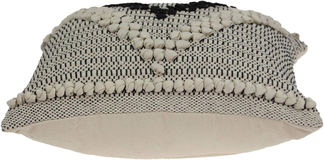 Parkland Collection Janice Bohemian Beige Pillow Cover with Poly Insert