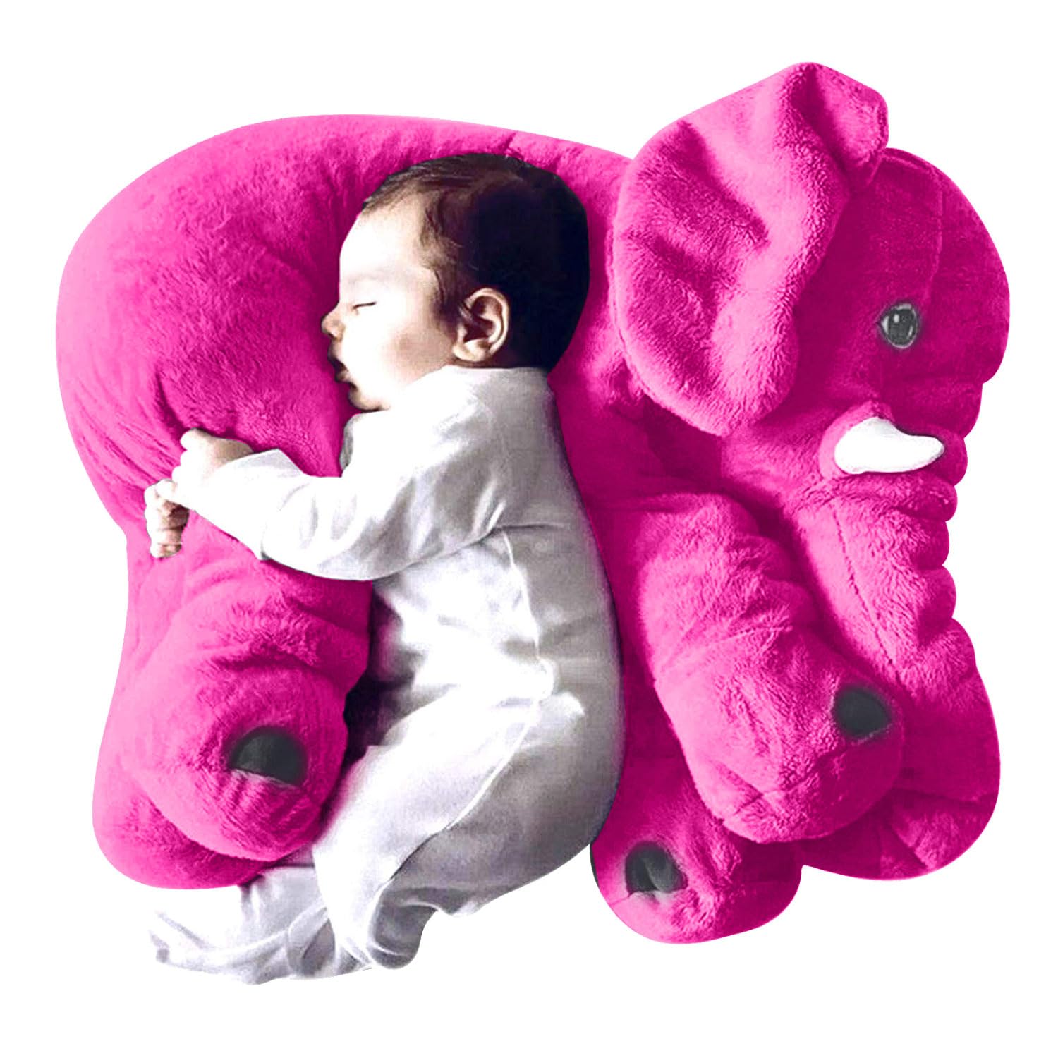 BUMTUM Baby Elephant Pillow | Elephant Soft Toy | Big Size Fibre Filled Stuffed Animal | Elephant Soft Toys for Baby & Kids | Plush Hugging Pillow (60 Cm, Pink), 1 Count (B0CCRNQ5TN) Amazon Price History, Amazon Price Tracker