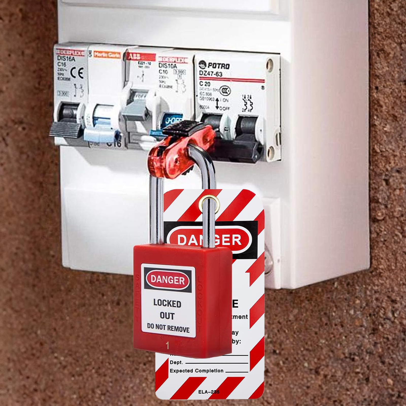 Buy Boviisky 30 Pcs Lockout Tagout Locks,2 Key Per Lock,Keyed Different, With 30 Lock Out Tag Out Tags Red Loto Locks Safety Padlock For Stations And Devices Individual Lockout Tagout Kit - View #3