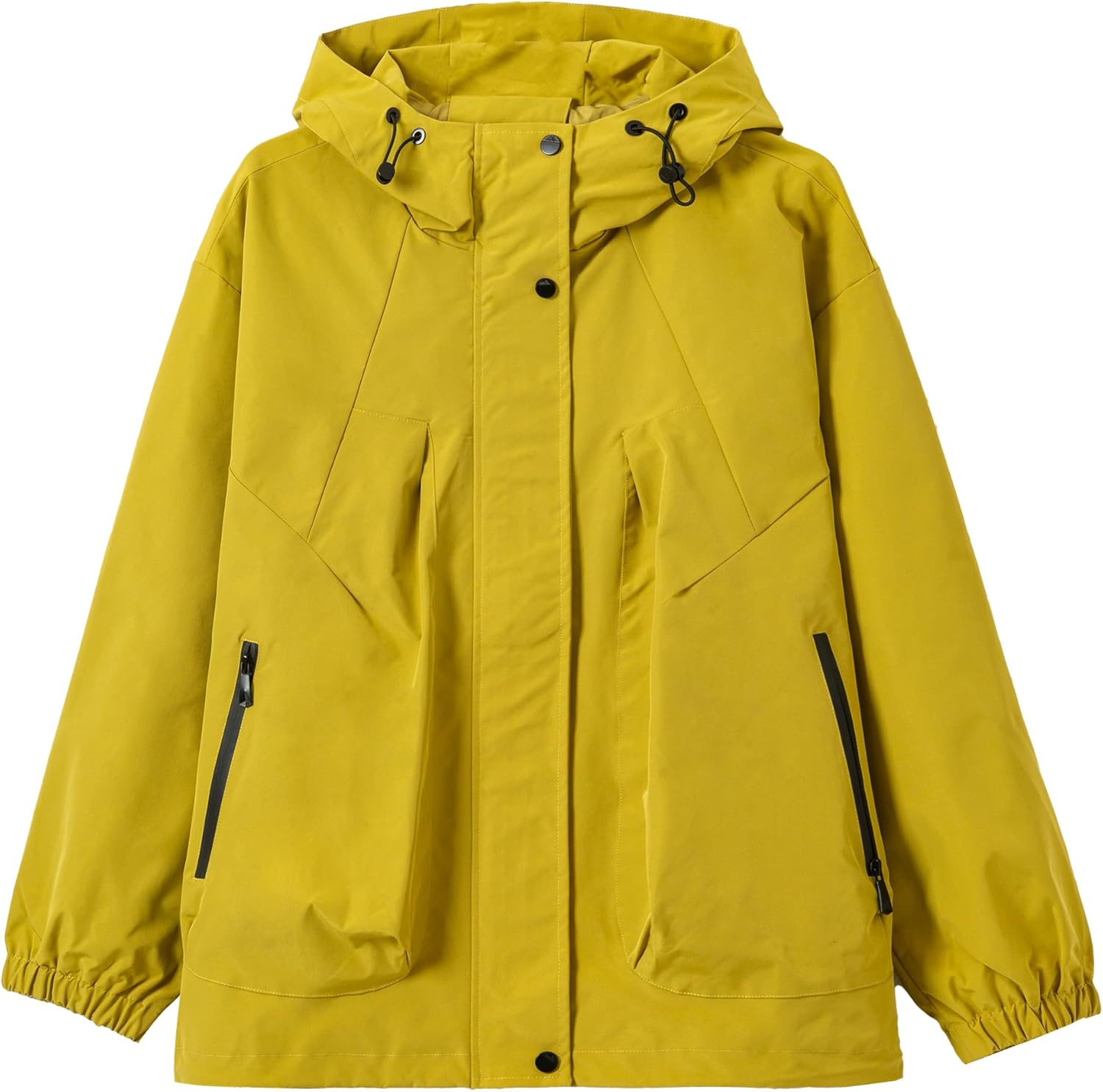 Men's Jacket Waterproof Lightweight with Hood for Golf Hiking Travel.