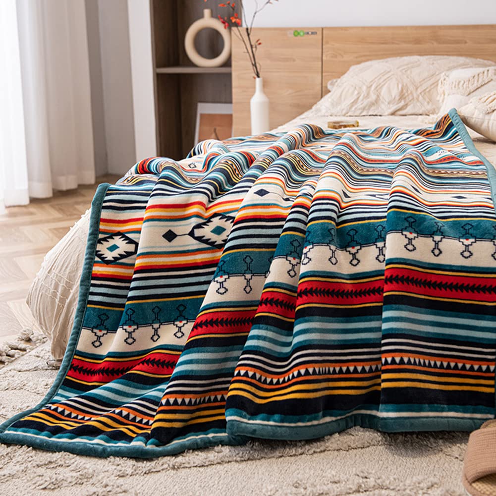 JAWSEU Karierte Decke Überwurf, Büffel Flauschige Wohndecke, Weihnachten Karo Warme Plüsch Mikrofaser Winter Reversible Decke Kuscheldecke Sofadecke Schlafdecke Decke 127 * 152cm