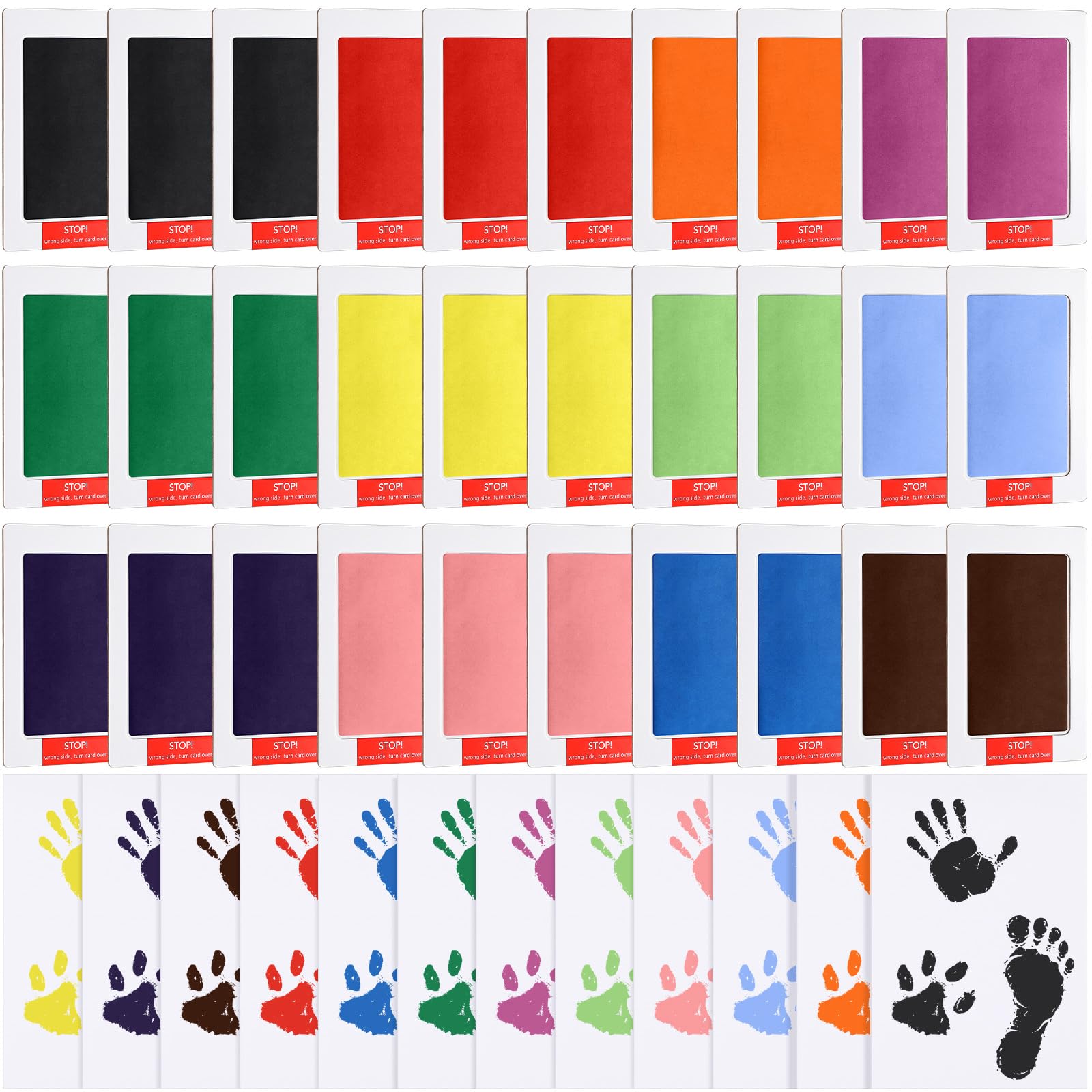 Jetec 30 Set Inkless Baby Footprint and Handprint Kit - keepsakes | Mubboo