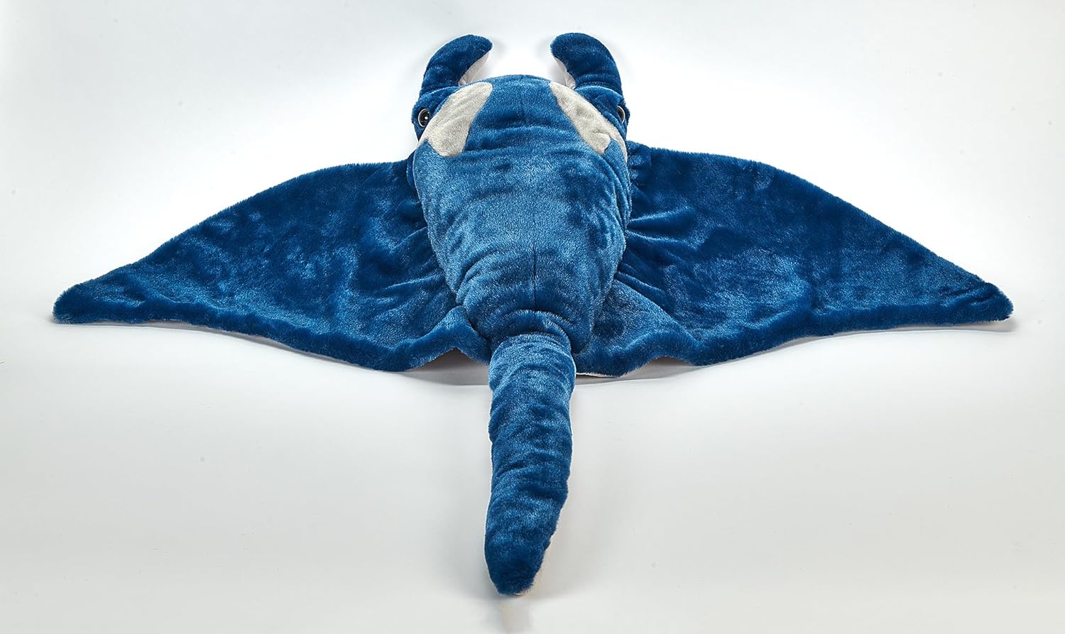 The Petting Zoo Manta Ray Stuffed Animal Plushie, Gifts for Kids, Wild Onez Ocean Animals, Jumbo Stingray Plush Toy 42 inches from Tip of Tail to Head
