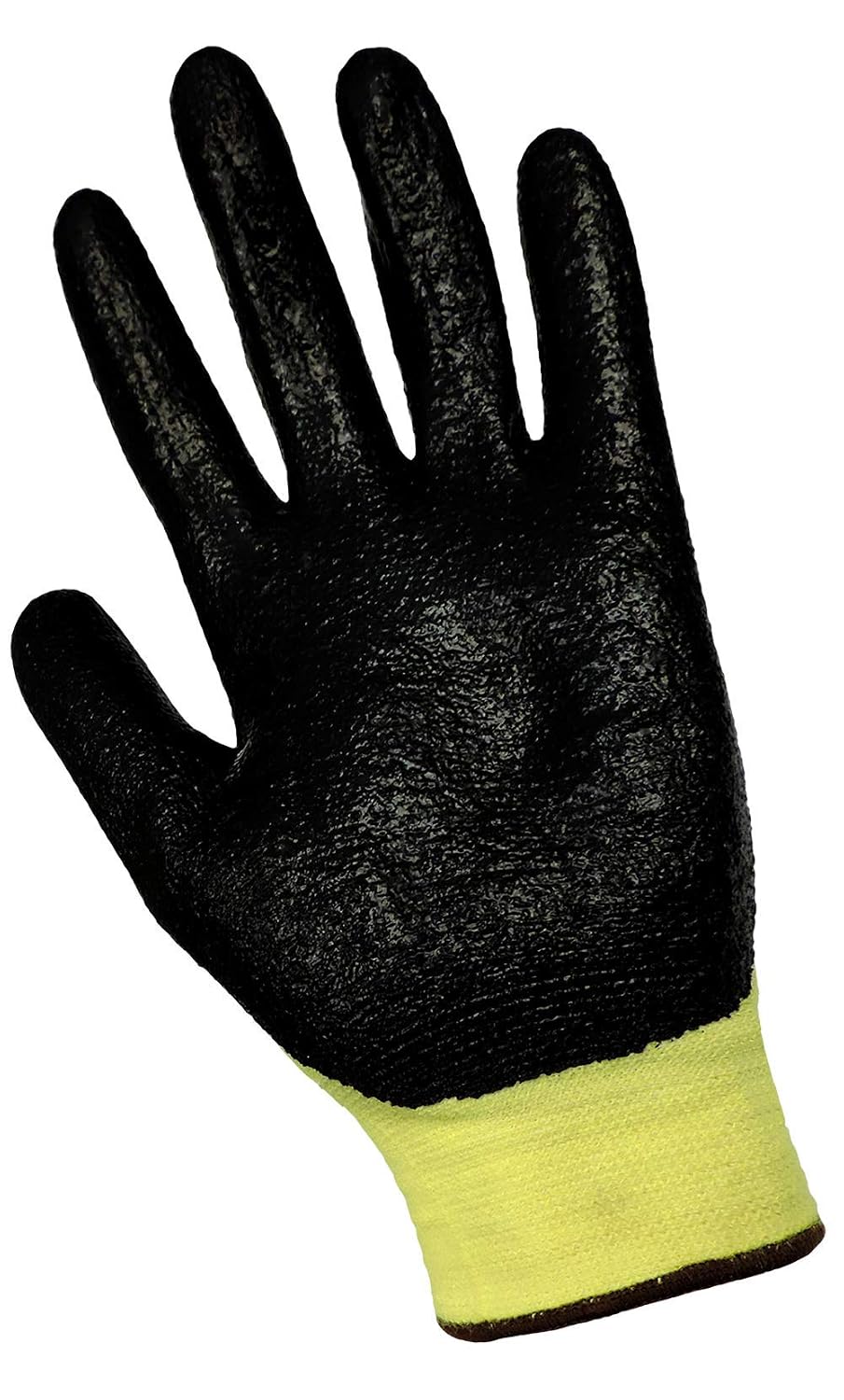 Global Glove 500KV Gripster Lite-Kevlar Nitrile Glove, Cut Resistance, Small, Yellow/Black (Case of 72)