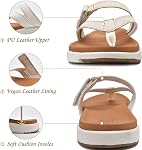 COFACE Womens Fashion Orthotic Flip Flops Ladies Slip On Lightweight Athletic Yoga Mat Cushion Thong Sandals Summer Beach With Comfortable Plantar Fasciitis Arch Support