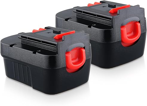 2 Pack 4.8Ah HPB14 Replacement for Black and Decker 14.4V Battery Compatible with FSB14 CP14KB HP146F2 HP148F2R A144EX Ni-MH Cordless Tools