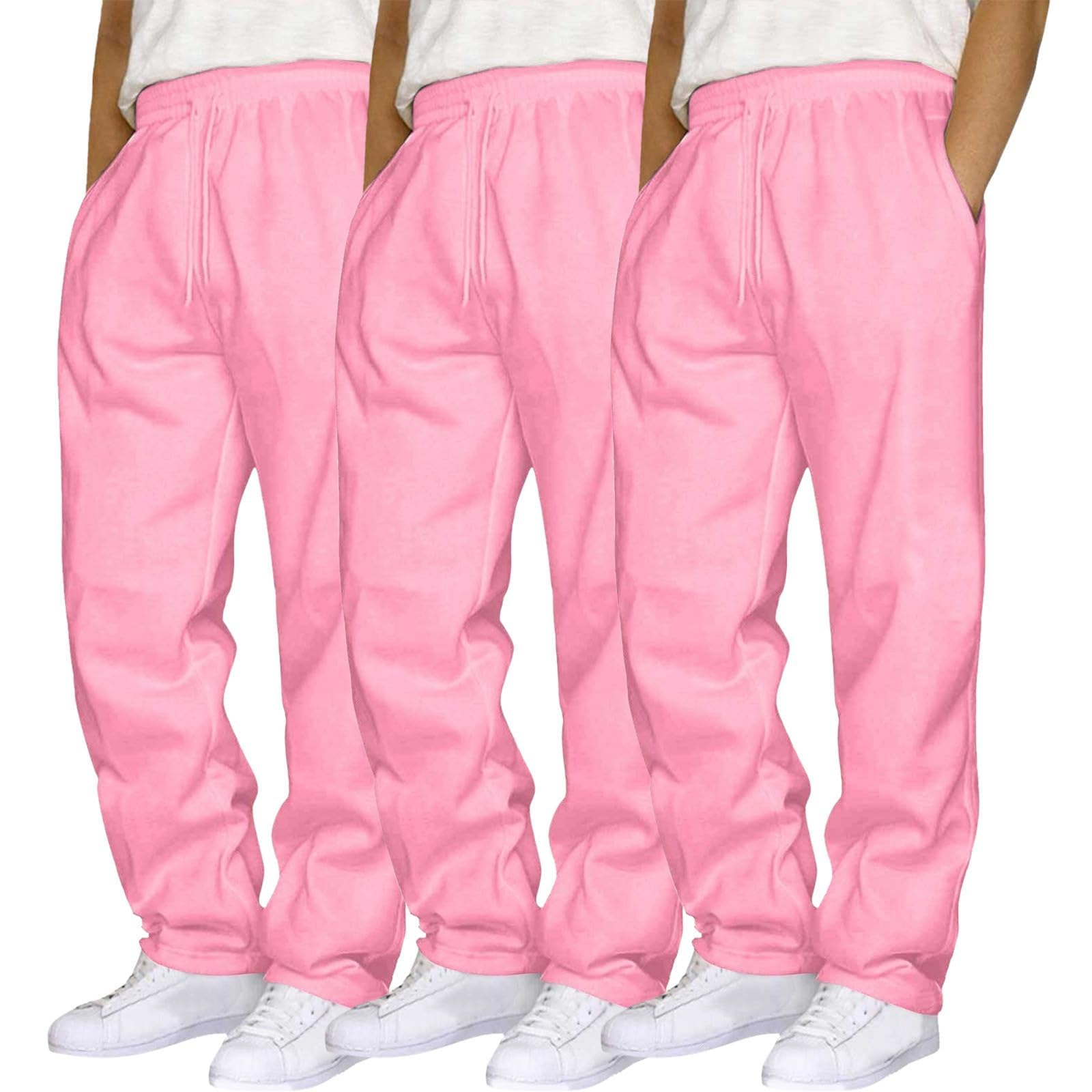 Pantalon Chandal Hombre Pantalón Chándal Hombre Tela Ligera Pantalones Largos De Verano Ligeros Cintura Elástica con Cordón con Bolsillos Pantalones De Yoga Casa Ocio
