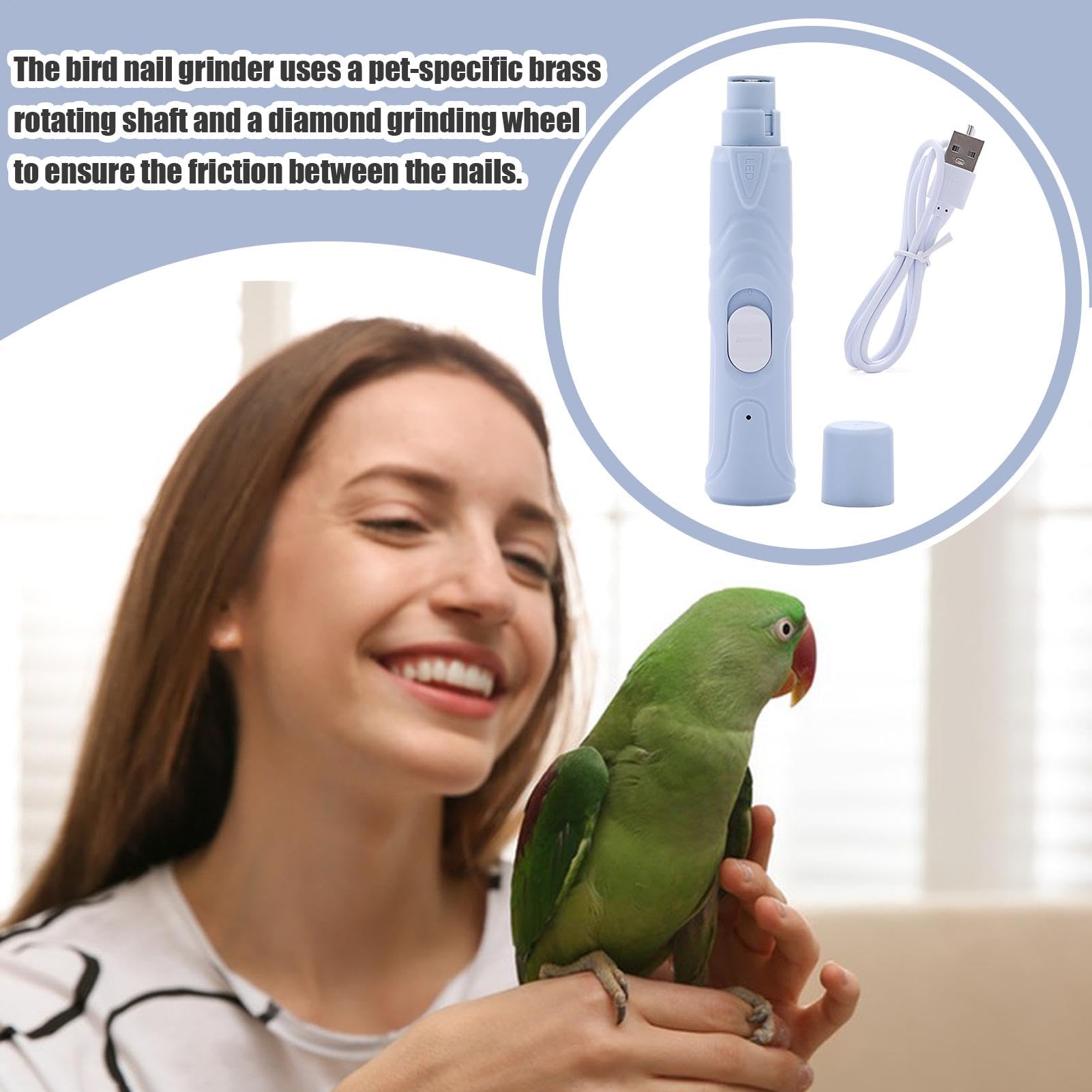 Amazon | Dfyiq ペットの爪磨き、鳥の爪やすり,鳥用ネイルグラインダー