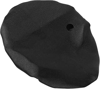 Verdant Touch Funda universal para bebidas con agujero para popote, funda de tela elástica reutilizable, color negro satinado
