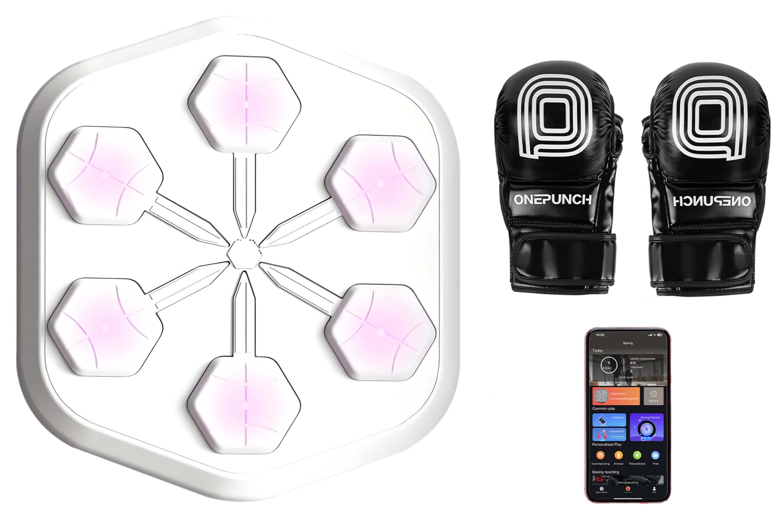 ONEPUNCH Boxing PRO3.0, Full LED Boxing Machine, Electronic