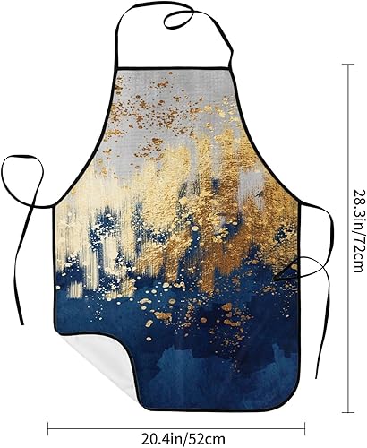 Miniatura 7 de Delantales con pechera para mujeres y hombres, delantales de cocina con bolsillos para cocina, barbacoa, hornear, asar a la parrilla