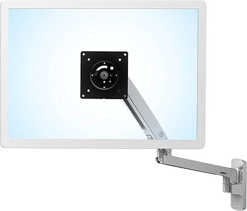Miniatura 2 de Ergotron Brazo de monitor único MXV, montaje en pared VESA - para monitores de hasta 34 pulgadas, 7 a 20 libras - Aluminio pulido