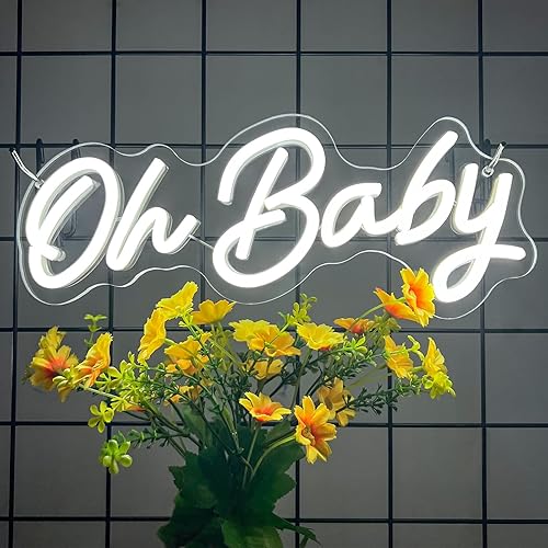 Vista 51 de Letrero de neón de feliz cumpleaños para decoración de pared, letreros de luz LED de neón rosa, decoración artística regulable, letrero de luz