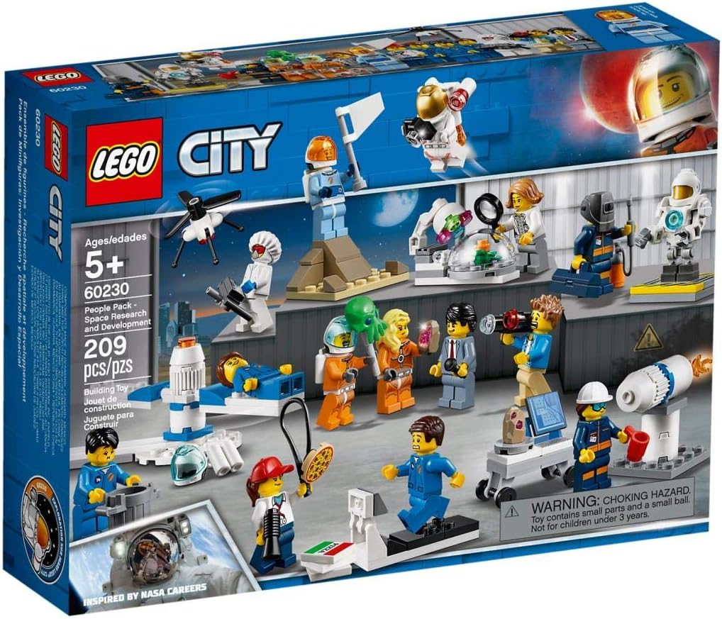 Lego 60230 City People Pack – Space Research & Development Minifigures Set, City Space Port Crew