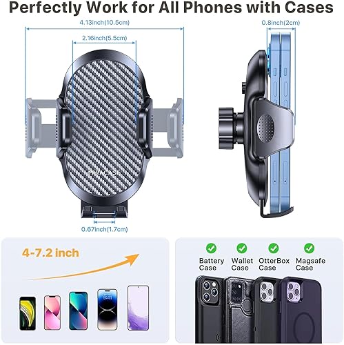 Miniatura 3 de Miracase 2023 Última versión actualizada universal soporte para teléfono para coche, giratorio y ajustable Soporte de teléfono de cuello largo