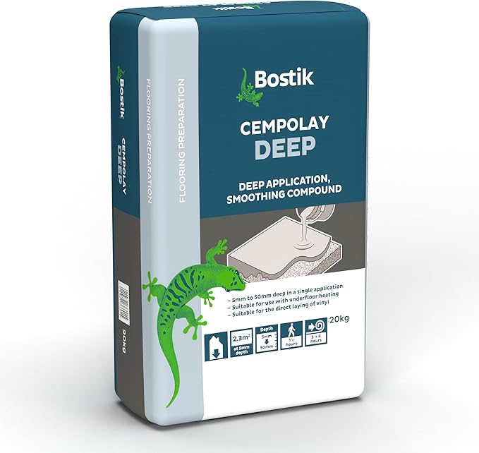 Bostik 30812527 Cempolay Deep SelfLevelling Compound, Fast Setting
