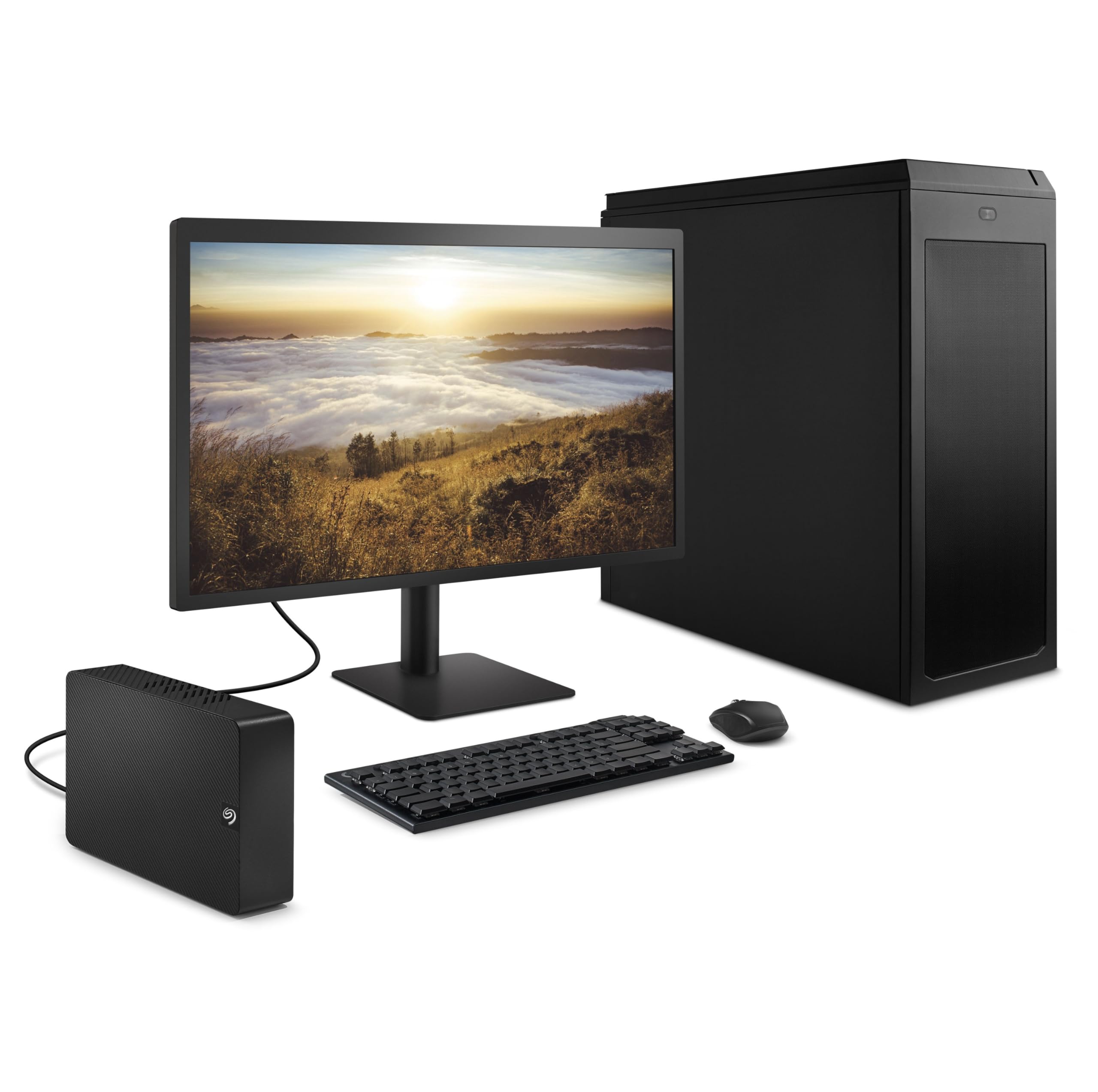 Seagate Expansion Desktop 22TB, Zewnętrzny dysk twardy, 3.5", PC & PC Portatili, USB 3.0, Data Rescue Service (STKP22000400)