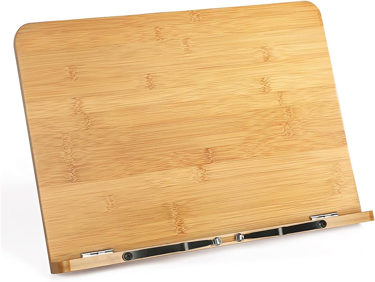 Book Stand Book Stand with Clip Reading Stand for Desk Adjustable Foldable Cookbook Recipe Textbooks Document Holder for Kitchen Library (Size : L-Large) ()