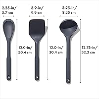 Vista 2 de OXO Good Grips Set de utensilios de cocina, 3 piezas de silicona