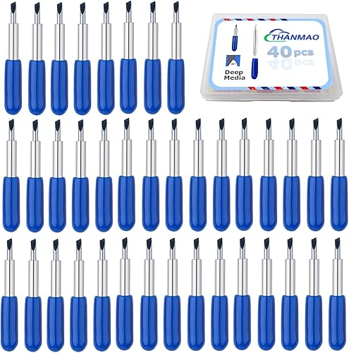 THANMAO 40 cuchillas de repuesto compatibles con máquinas de corte Explore Air 2/Air 3/Maker/Maker 3/4, incluye 40 cuchillas de corte profundo