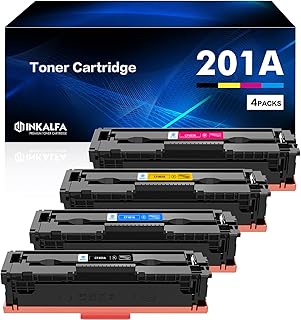201X 201A Toner Cartridges 4 Pack Replacement for HP 201A 201X CF400X CF401X CF402X CF403X Work for HP Color Laserjet Pro MFP M277dw M252dw M277c6 M277 M252 Printer Ink Black Cyan Magenta Yellow