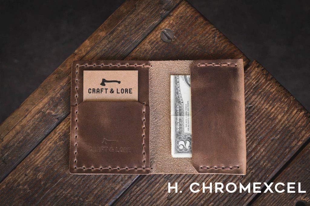 Insider Wallet, Leather Handmade Cash and Card Bifold USA Handmade Idaho