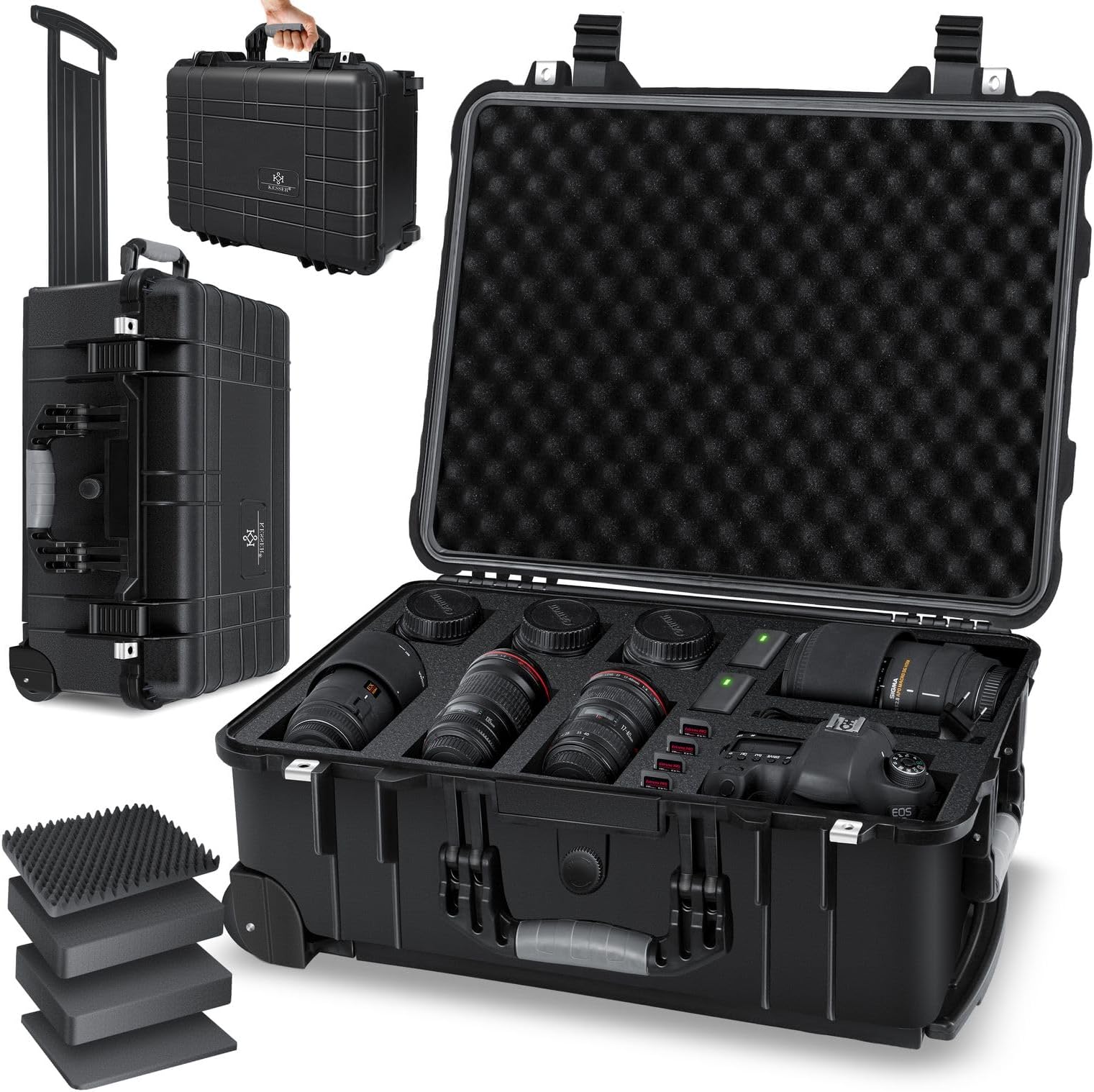 Enerpower Everest 010 Outdoor-fotokoffer, transportkoffer met