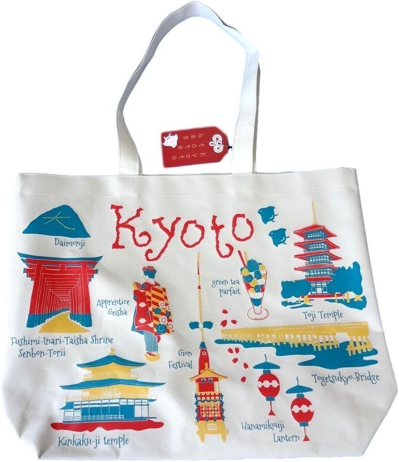 Japan Souvenirs Tote Bag - Unique Picture Sight seeing - impoted (Kyoto)
