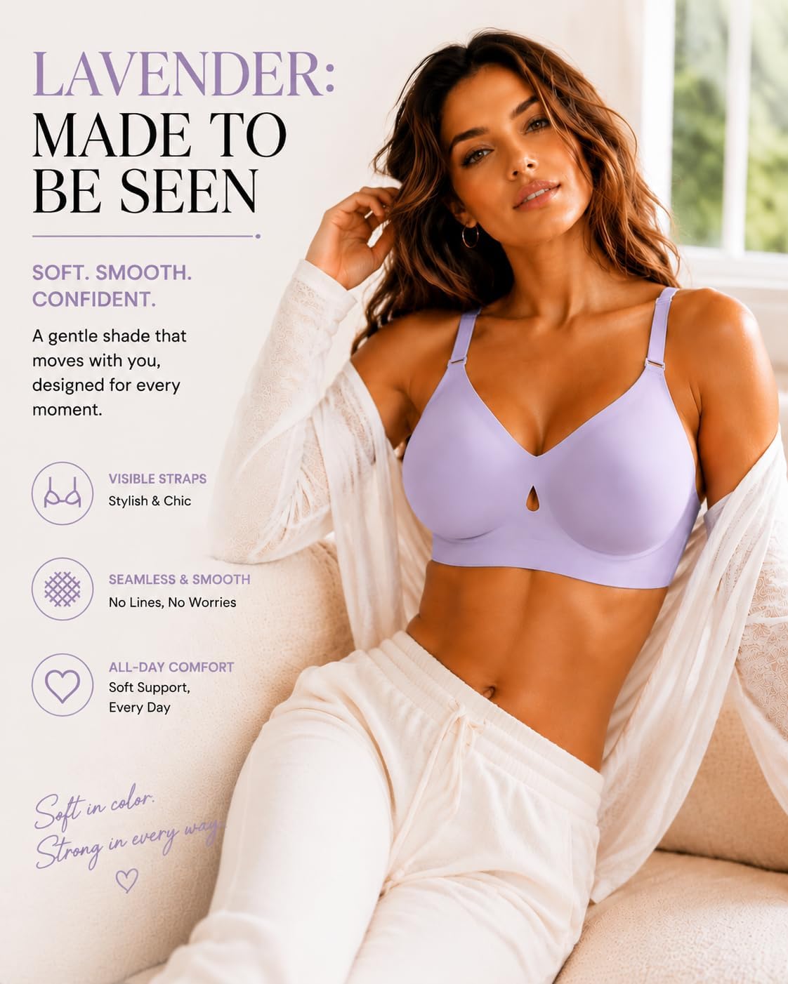 Sexy Jelly Push Up Wireless Bras for Women Everyday No Underwire Bralettes image 2